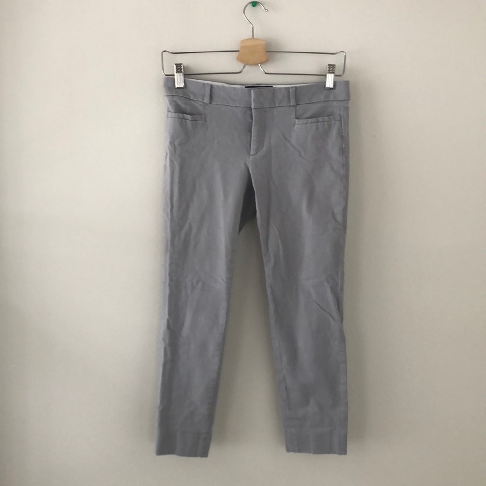Banana republic light grey Sloan crop pants